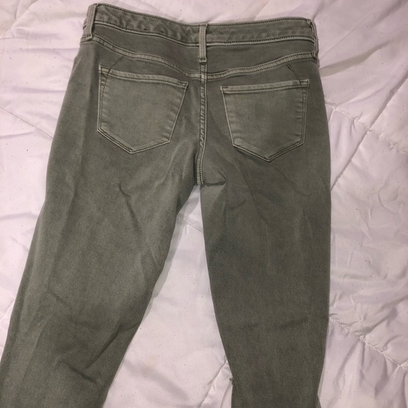 Olive green skinny jeggings - Picture 3 of 3